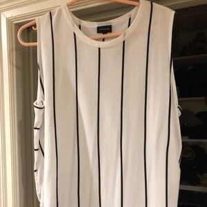 Who What Wear Tank Striped Size XXL NWOT